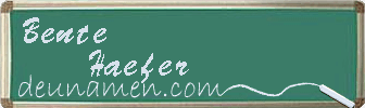 Bente Haefer Visitenkarte